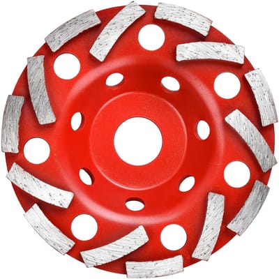 Sanding Disc 125 mm x 22.23 mm voor Beton, Natuursteen en Tegellijm - Dubbele Rij Diamant Schuurplaat voor Graniet en Metselwerk