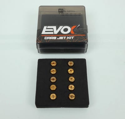 doos met 10 hoofdsproeiers voor dellorto phbg 125 t/m 148 evok motoren