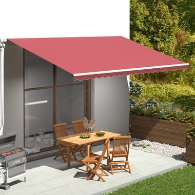 vidaXL - Vervangingsdoek - voor - luifel - 500x300 - cm - polyester - bordeauxrood