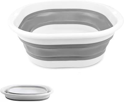 Allecto Plus - Opvouwbare waskom 32 cm - Draagbare spoelbak voor thuis en camping