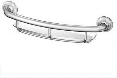 Badkamer Armsteun - Veiligheidsbeugel - Veiligheid Thuis - L-vormig Ontwerp - 32.5 cm - Zilver