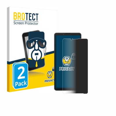 BROTECT - privacy screenprotector voor Sony Xperia 10 VII - Folie Beschermfolie Blauwlichtfilter 2 Stuks