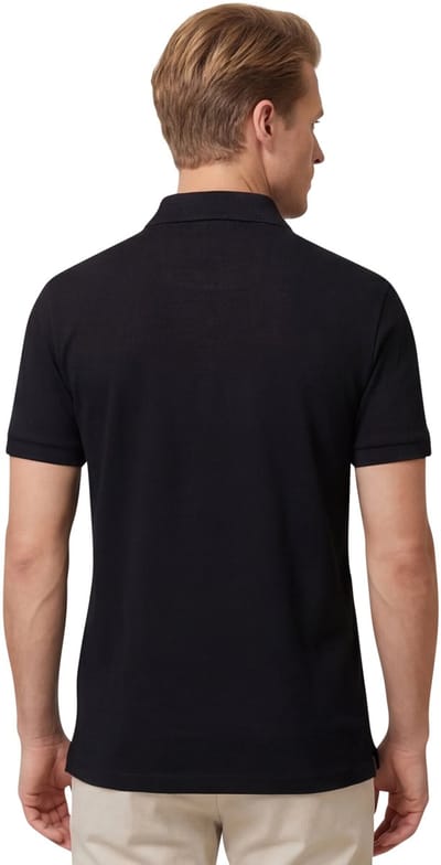 Heren Boss Hbg Paddy Polo Shirt Met Contrast Bies in Zwart 009