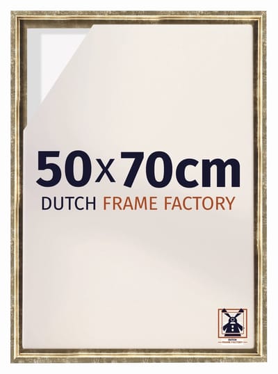 Baklijst 50x70 cm - Goud Antiek - Geschikt voor Canvasdoek - MDF Baklijst Lausanne