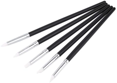 Dailygoods- Siliconen Pen - Nail Art Sculptuur Gereedschap - 5 Stuks - 3D Lijnwerk - Manicure - Lichtgewicht 26 g