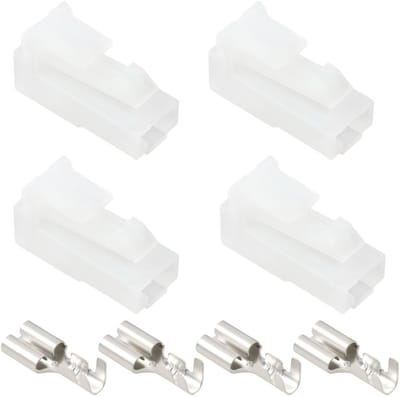 Dailygoods - 4 Stuks 1/4 Inch Starter Solenoïde Draad Harnas Connector