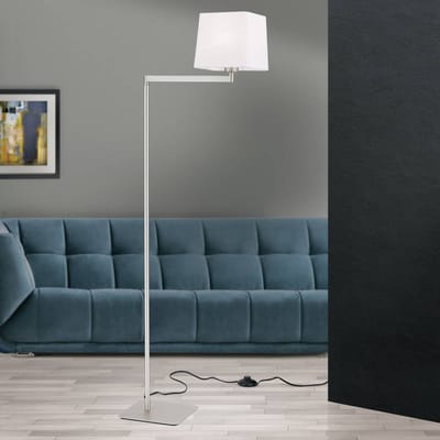 ORION Vloerlamp Carlton, mat nikkel