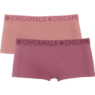 Chicamala – Boxershort Meisjes – 2 Pack – Normale Lengte – Onderbroek Meisjes – Kinderkleding – Meisjes Ondergoed – 95% Katoen – Meisjeskleding