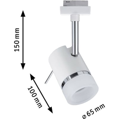 Paulmann Pipe 230V-railsysteem lamp URail GU10 10 W LED Wit, Chroom