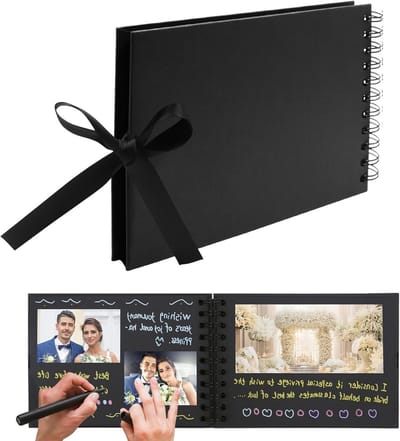 Creatief Fotoalbum 23.5 x 15 cm voor Scrapbooking - Perfect als Trouwen, Verjaardag of Afstudeercadeau