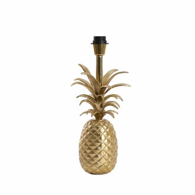 Light & Living Tafellamp Pineapple - Goud - 20x19x37cm - Luxe - Woonkamer - Slaapkamer