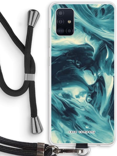 Case Company® - Hoesje met koord geschikt voor Samsung Galaxy A51 4G hoesje met Koord - Dreaming About Whales - Telefoonhoesje met Zwart Koord - Bescherming aan alle Kanten en Over de Schermrand