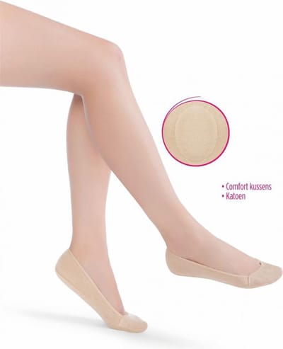 Penti Dames Kousenvoetjes Comfort - ZWART - Maat One size