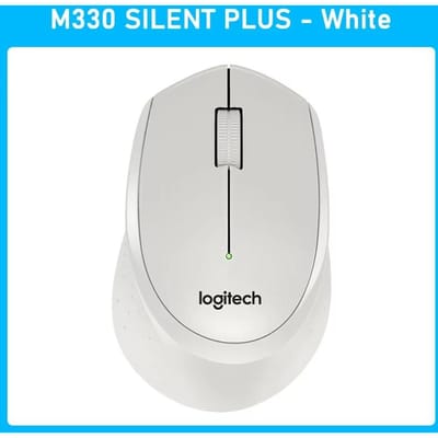 Logitech M330 Stille Muis Draadloze Muis Kantoor Muis Rechterhand Muis met Draadloze Micro-ontvanger - Willekeurige levering van nieuwe en oude producten wit