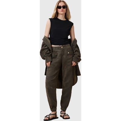AllSaints Val Trouser Styx Leo Green Taglia: 2 | Pantaloni cargo Outlet | Donna | Verde