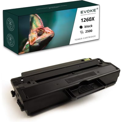 Evoke Compatibele Toner voor Dell 593-11109 59-1260X Zwart 2500 Pagina's B1260 B1260Dn B1265 B1265Dnf