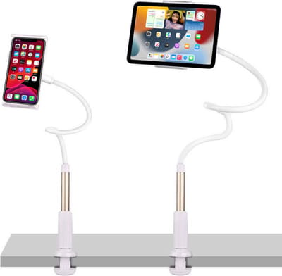 Tablet Houder Standaard Statief voor Tafel en Bed - Flexibel Draaibare Arm geschikt voor Telefoons en Tablets