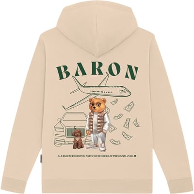 Baron Filou Heren Trui Bruin CXLVI/SAND Backprint