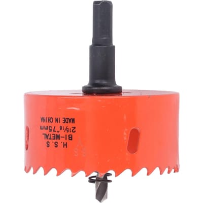 Gatenzaag Bi-metaal Hoge Snelheid Staal Boor Bit Snijgereedschap met Doorn voor Hout PVC 75mm 2.95in