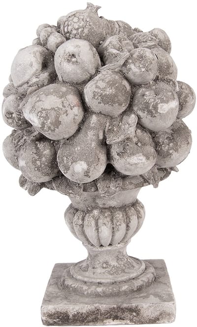 Clayre & Eef Decoratie Beeld 21x20x32 cm Grijs Kunststof