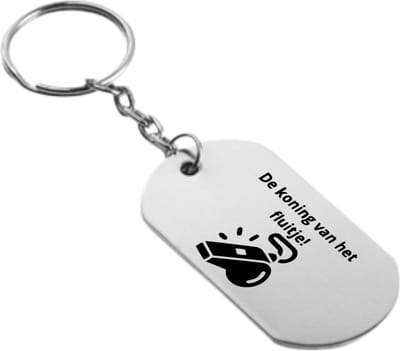Akyol - scheidsrechter sleutelhanger sleutelhanger - Scheidsrechter - iemand die van fluiten houd - cadeau - 54 x 29mm