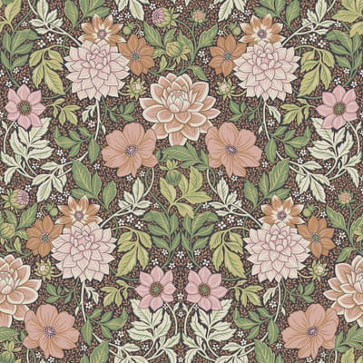 Boråstapeter Vliesbehang 7693 - Falsterbo III - Bloemen Paars - 53cm x 10.05m