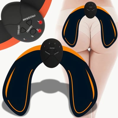 Elektrische spierstimulator (EMS) voor de billen; stimulatieprogramma voor bilmassage.