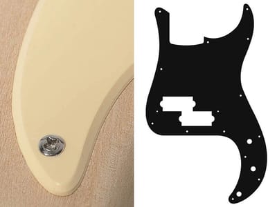 Boston PB-115-C pickguard, Puncher bass, standard, 1 ply, cream