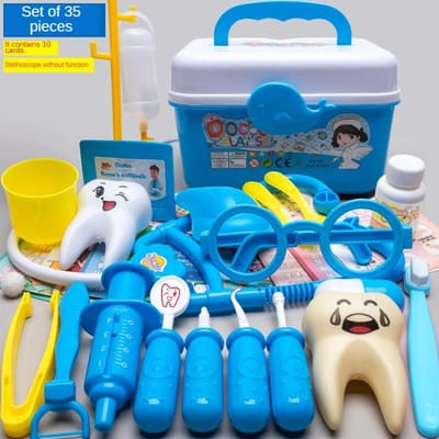 Kinderen Dokter Set Tandarts Verpleegkundige Rollenspel Speelgoed Gesimuleerde Stethoscoop Medische Gereedschapskist Medische Rollenspel Accessoires Leuke Cadeaus