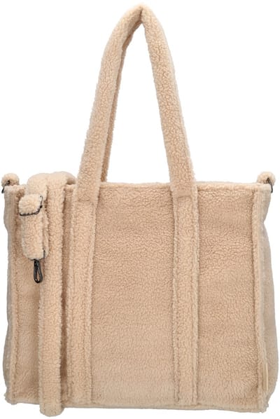 Beagles Lugo Schoudertas Dames - Handtas met verstelbare en afneembare schouderband - Tas van Nylon en Polyester met ritssluiting - Crème