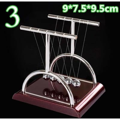 1pc Newton's Cradle Kinderen Speelgoed voor Kinderen Educatief Speelgoed Bureau Tafel Decor Metalen Balans Bal Slinger Juguetes antistress Spel C gray