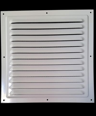Ventilatie rooster - Afzuigrooster - Luchtcirculatie - Met insectenwering - 30x30 cm - Wit