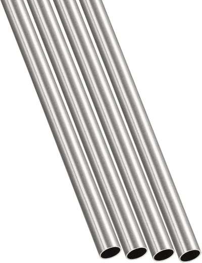 4 Stuks 304 RVS Buizen (6mm AD x 0.4mm Wand D x 300mm L) Rechte Slangen voor Huishoudelijke Apparaten en Machines