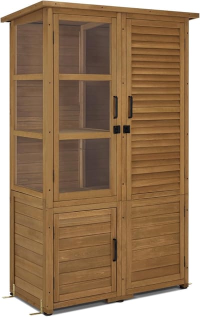 White-Label® Tuinkast Hout - Tuinkist - Tuinkasten voor Buiten - Tuinberging