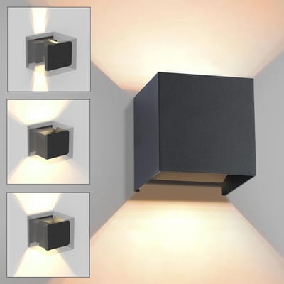 Buiten Wandlamp IP65 Waterdicht - Op- en Neerwaartse LED Wandlamp met Vervangbare G9 Lamp voor Binnen en Buiten
