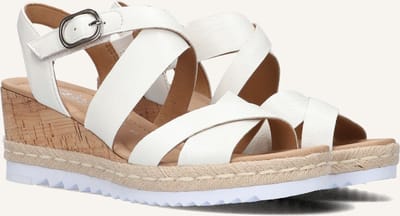 Gabor 832 Sandalen - Met Sleehak - Dames - Wit - Maat 42,5