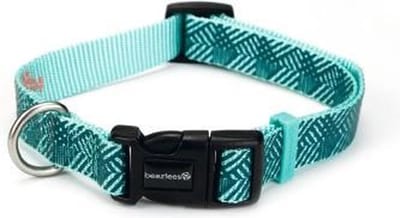 Beeztees nylon halsband Geo. donkergroen 20-30  cm x 10 mm