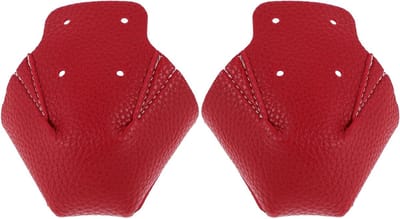 Skate Teenbeschermers - Schoenbeschermers - Schokabsorptie - Afneembaar - 10x9x9 cm - Rood