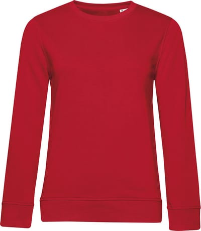 Organic Inspire Crew Neck Sweater Women B&C Collectie Rood maat L