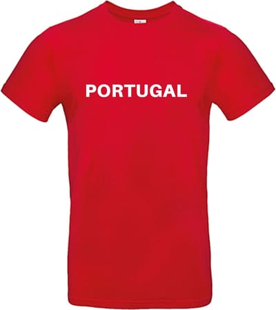 Portugal - WK shirt - Voetbalshirts - Portugal - Rood T-shirt korte mouw - Maat M - 100% Cotton