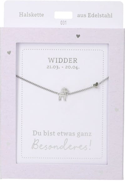 Depesche ketting Widder zilver sterrenbeeld cadeau modern.