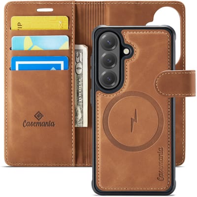 Casemania Hoesje Geschikt voor Samsung Galaxy S20 - Sienna Brown - 2 in 1 Magnetic Book Case