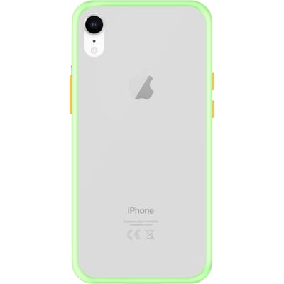 iPhone XR Back Cover - Lichtgroen/Transparant