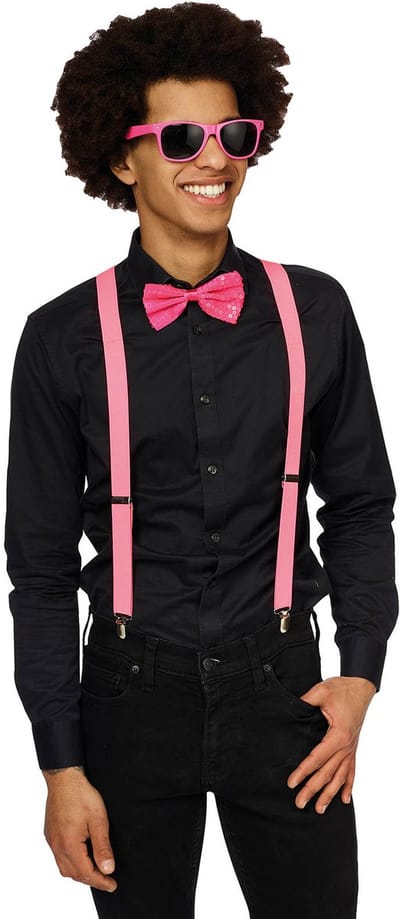 Neon Party Accessoires Set Roze