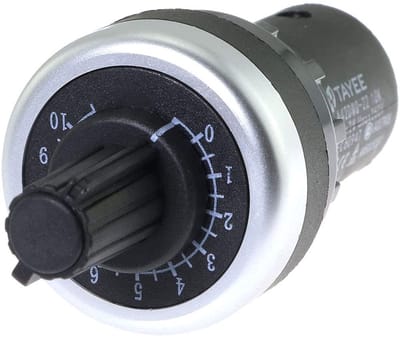 Allecto - Potentiometer - Variabele Snelheid - Roterende Aandrijving - 22 mm - Frequentieomvormer - 5K ohm Weerstand - Geschikt voor frequentieomvo...
