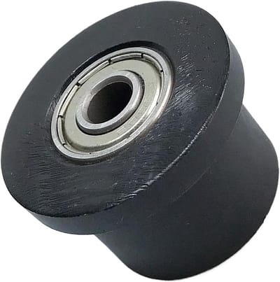 Roeistoelrollen - Vervangende wielen - Soepele beweging - Precisie gefreesd - 8mm gat - Zilver