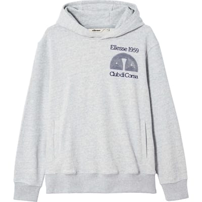 Ellesse Heren Club Di Corsa Hoodie (Lichtgrijs Melange)