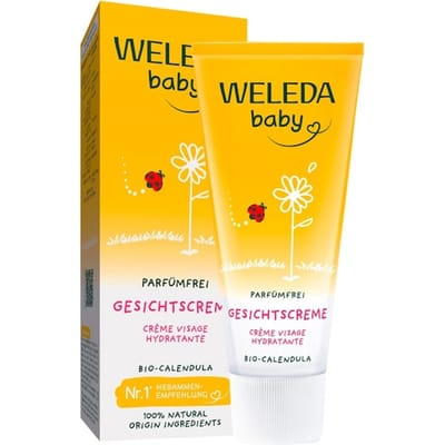 WELEDA Baby's en kinderen Calendula Gezichtscrème Geurvrij Babyolie & -crème Dames 50 ml