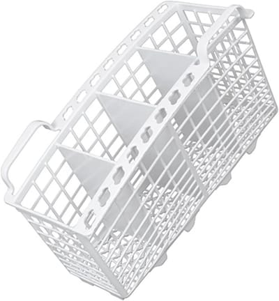 Vaatwasmand - Reservemand - Vaatwasmachine Onderdeel - Dubbele Lepelhouder - 23cm breed - Wit