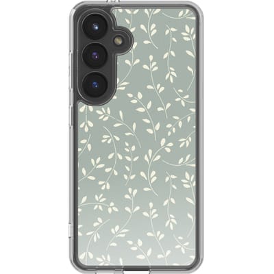 imoshion Hoesje - Geschikt voor Samsung Galaxy S24 - Design hoesje - Smoke Green Flowers